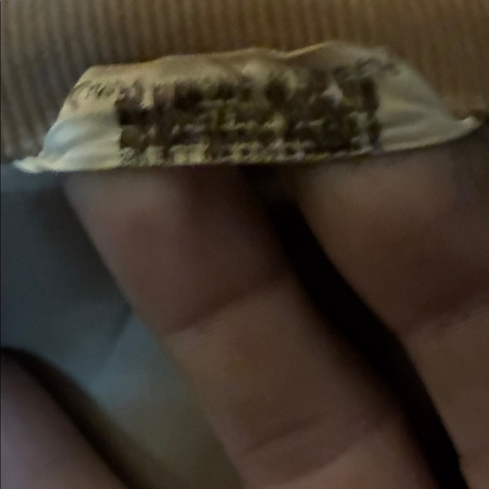 Michaels Navy Label with Red Trim